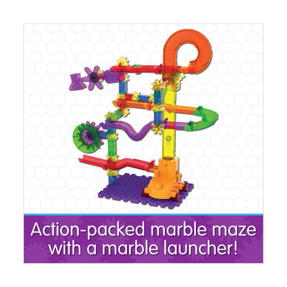 Techno Gears Marble Mania Catapult 3.0 - 80+ Piece Marble Maze Set