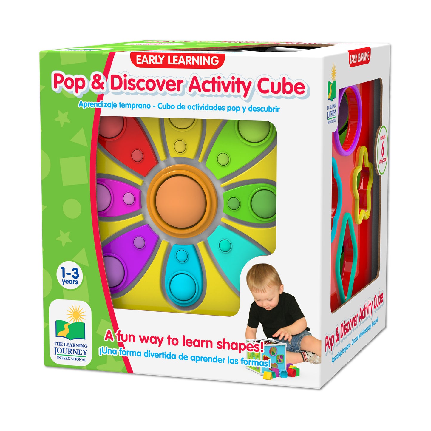 Early Learning Pop & Discover Activity Cube - Multisensory Exploration Toy