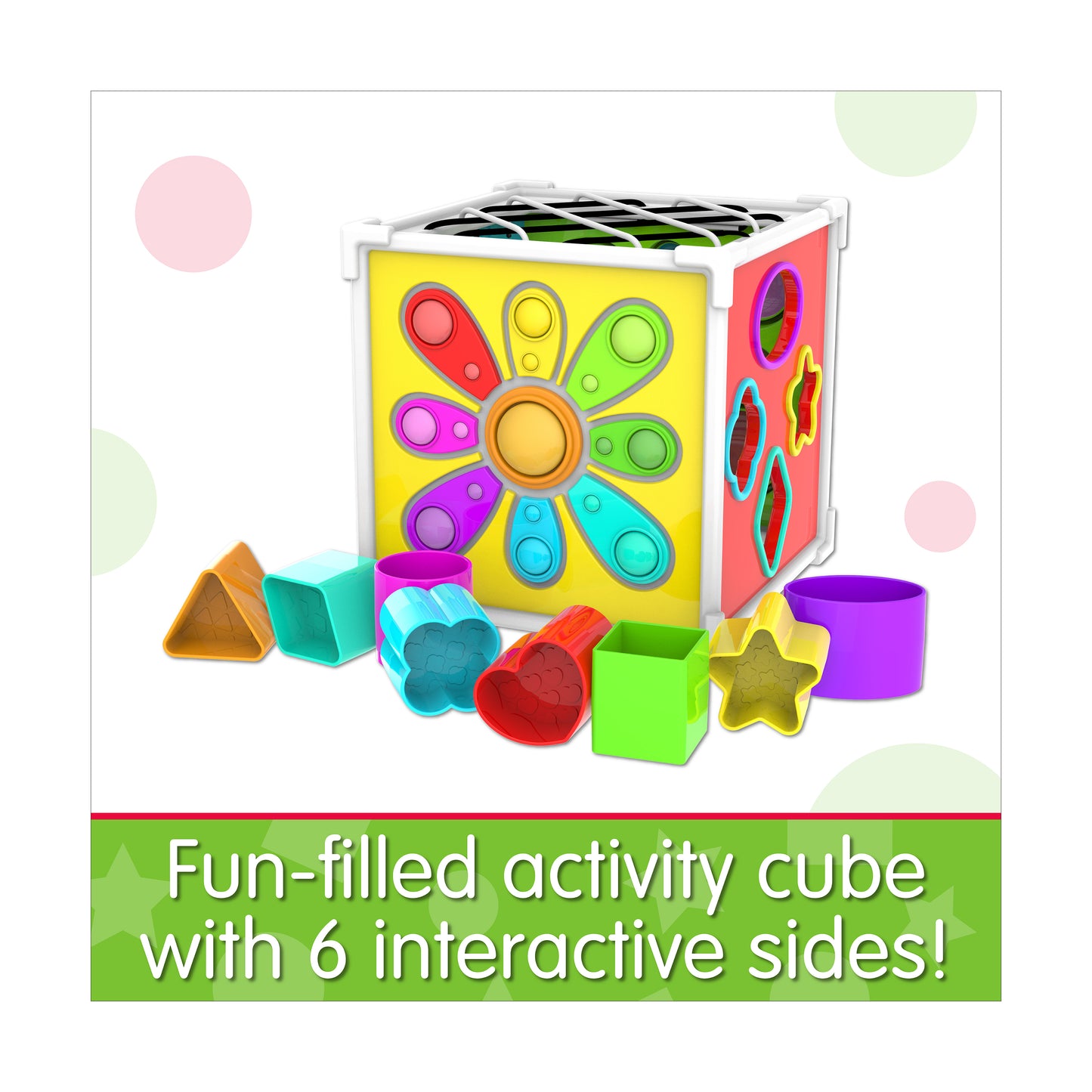 Early Learning Pop & Discover Activity Cube - Multisensory Exploration Toy