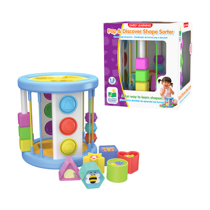 Early Learning Pop & Discover Shape Sorter - Multifunctional Sensory Toy