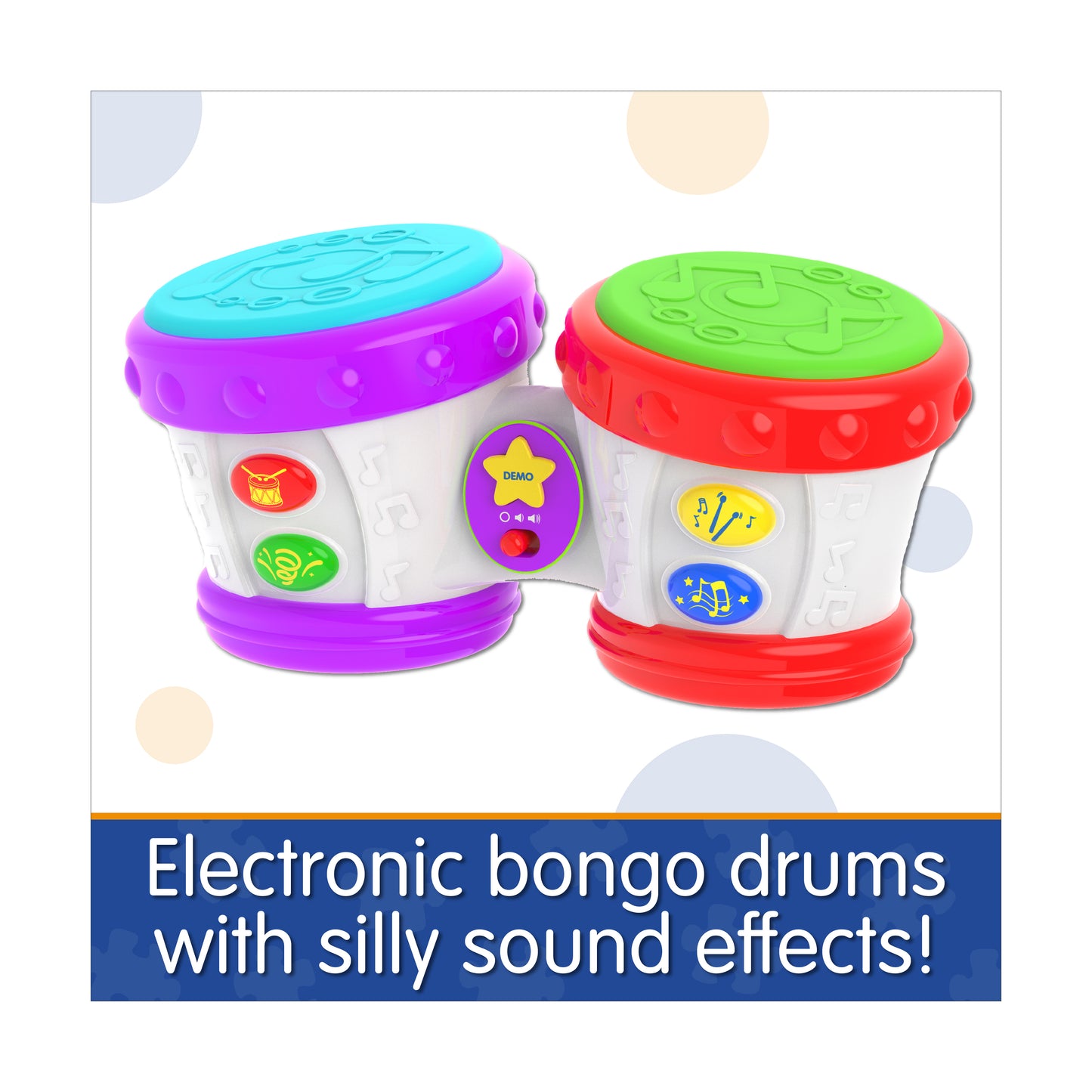 Early Learning Little Baby Bongo Drums Interactive Musical Toy