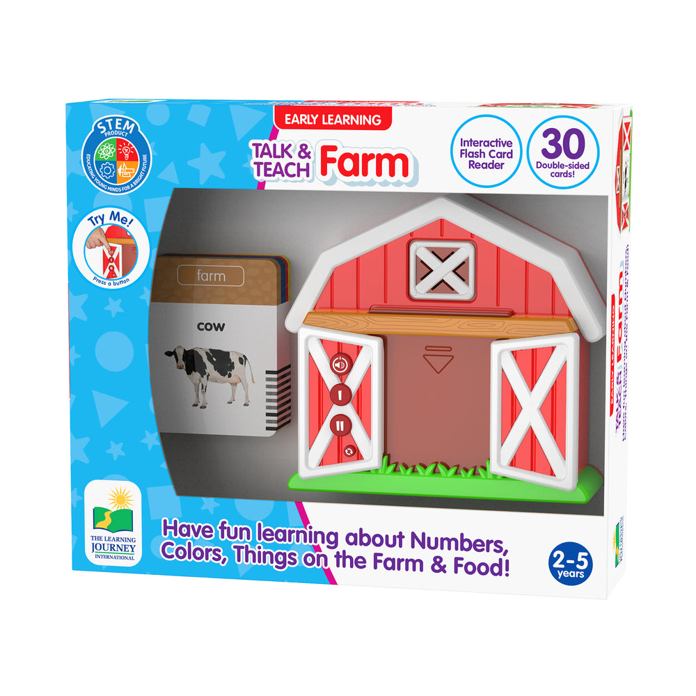 Early Learning Talk & Teach Farm Interactive Flash Card Reader