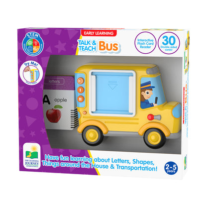 Early Learning Talk & Teach Bus Interactive Flash Card Reader