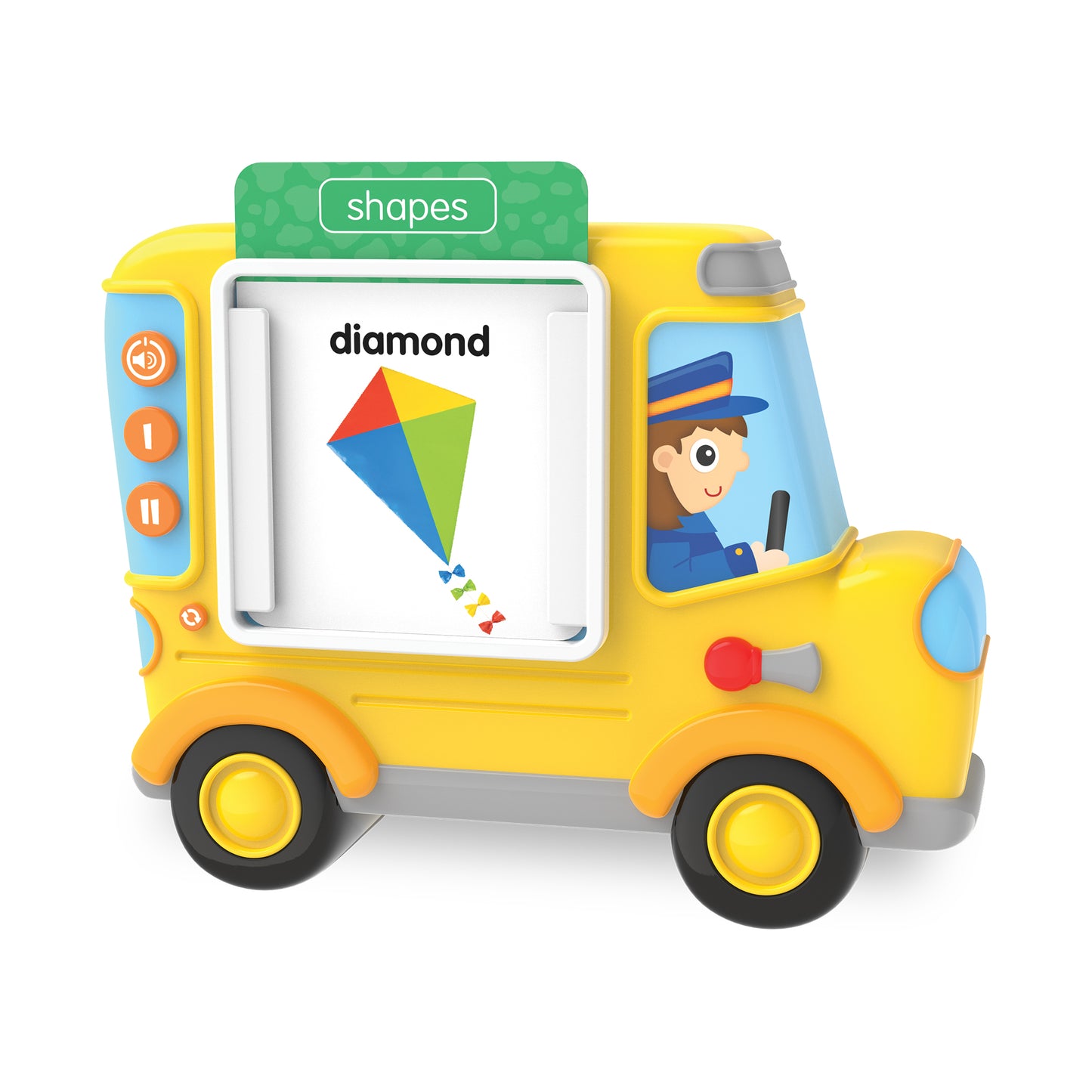 Early Learning Talk & Teach Bus Interactive Flash Card Reader