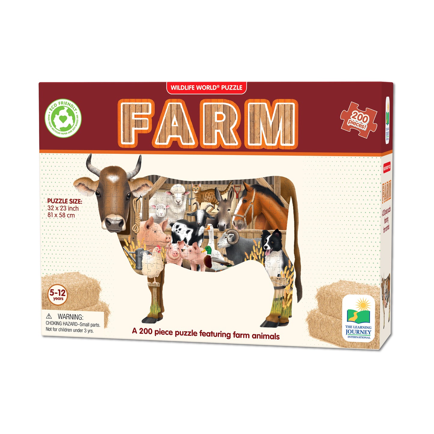 Wildlife World Farm Themed Jigsaw Puzzle - 200 pcs