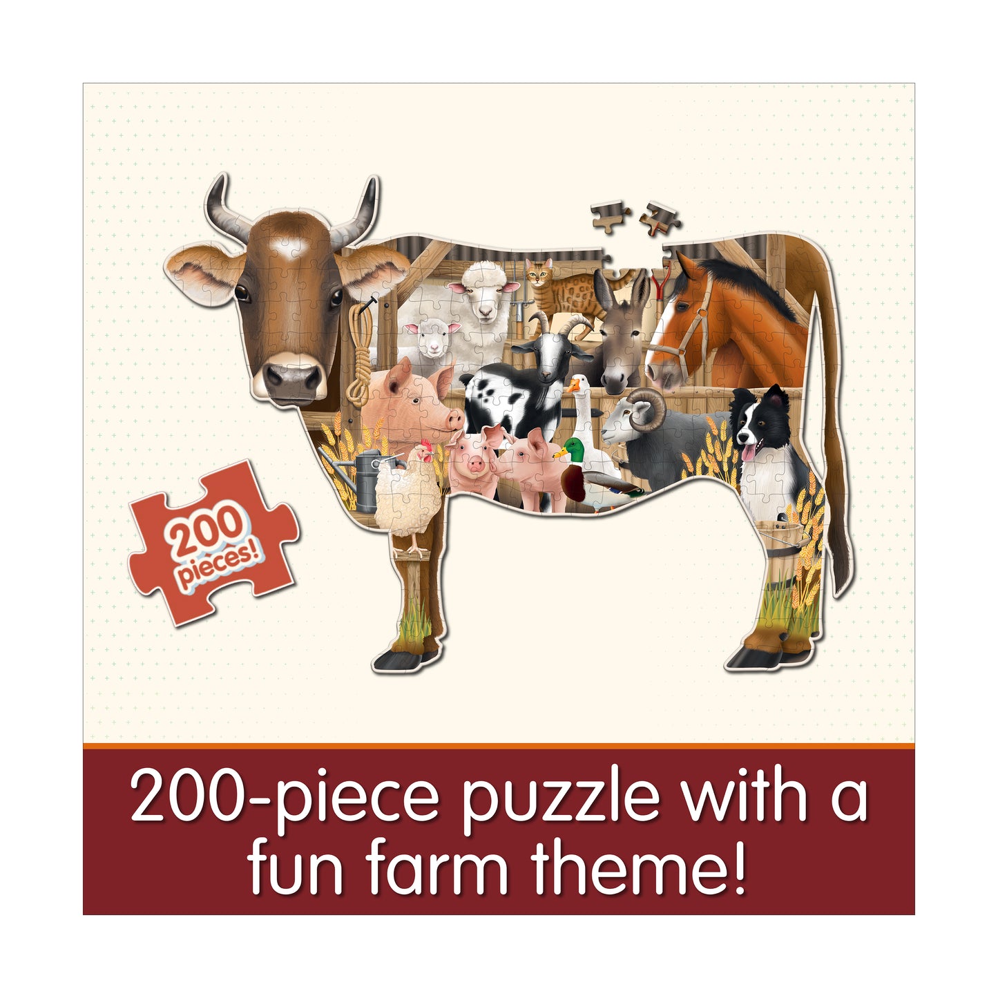 Wildlife World Farm Themed Jigsaw Puzzle - 200 pcs