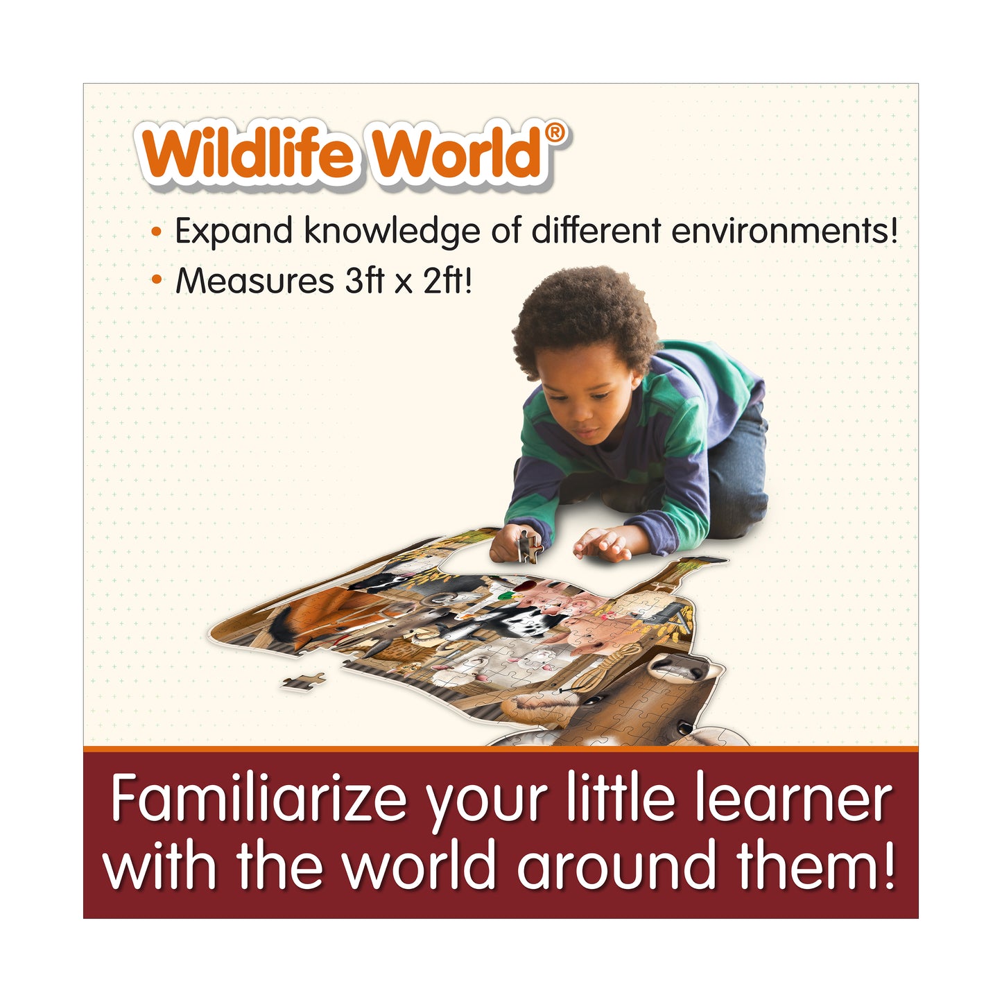 Wildlife World Farm Themed Jigsaw Puzzle - 200 pcs