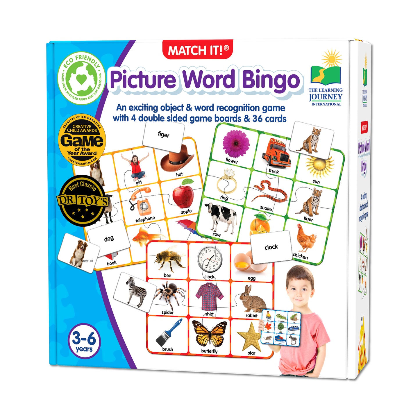 Match It! - Picture Word Bingo - Eco-Friendly Educational Game