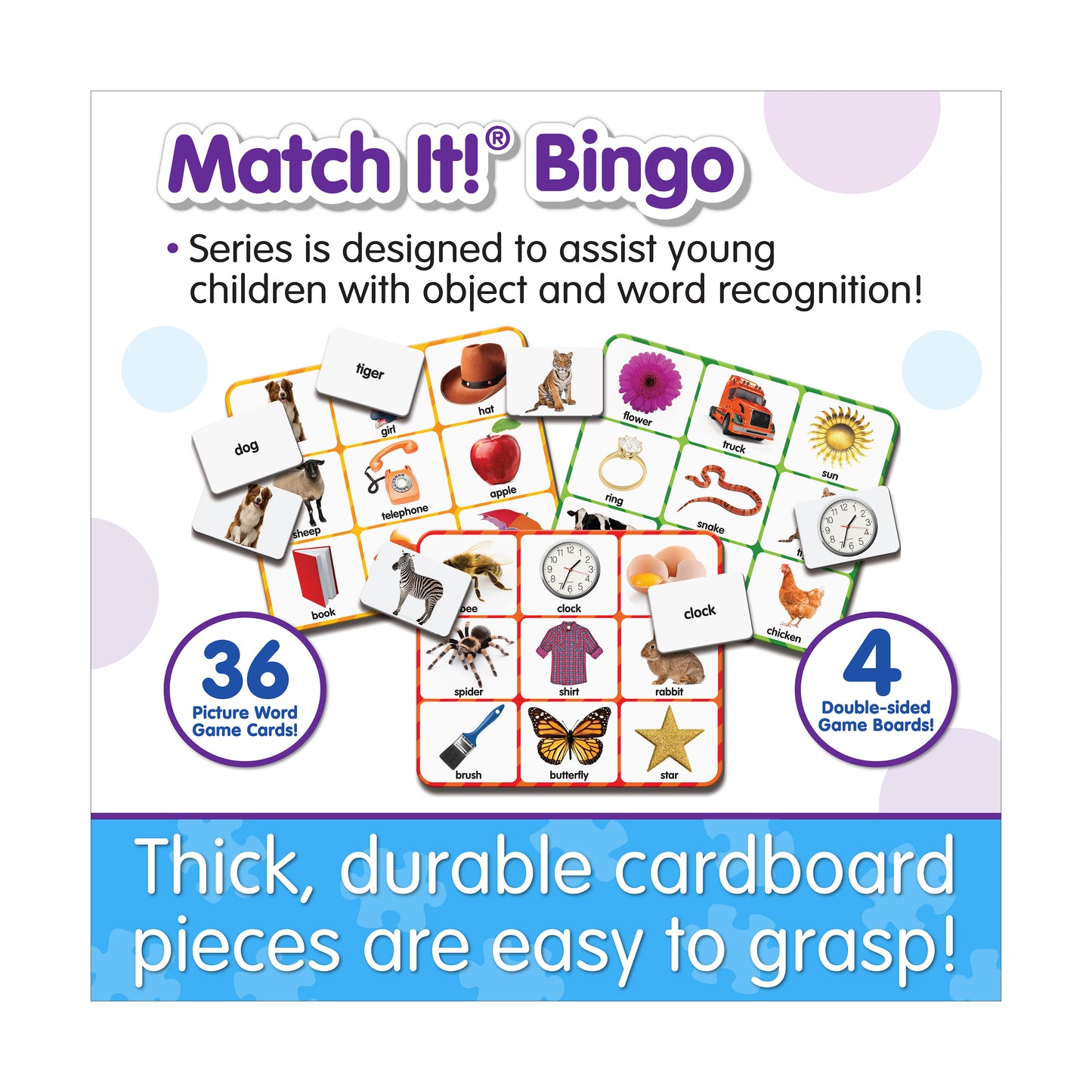 Match It! - Picture Word Bingo - Eco-Friendly Educational Game