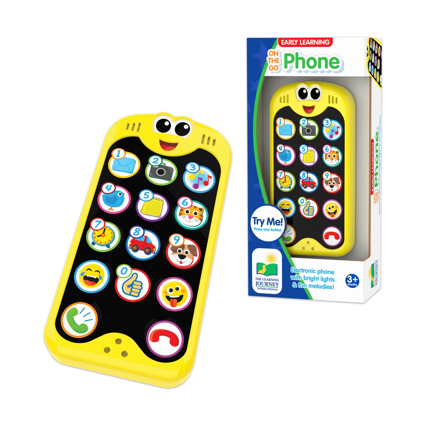 Early Learning On-the-Go Interactive Phone with Lights and Sounds