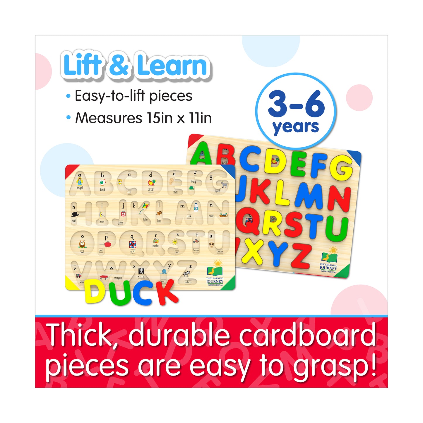 Eco Alphabet Adventure Lift & Learn Puzzle - 26 Pc