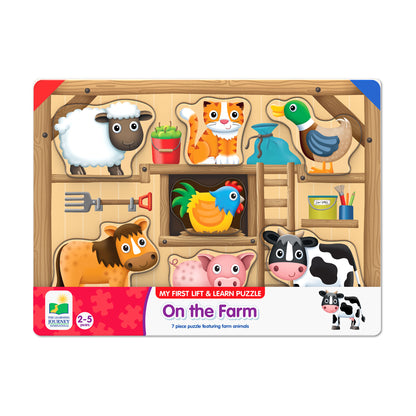 My First Lift & Learn Puzzle - On the Farm - 7 pc