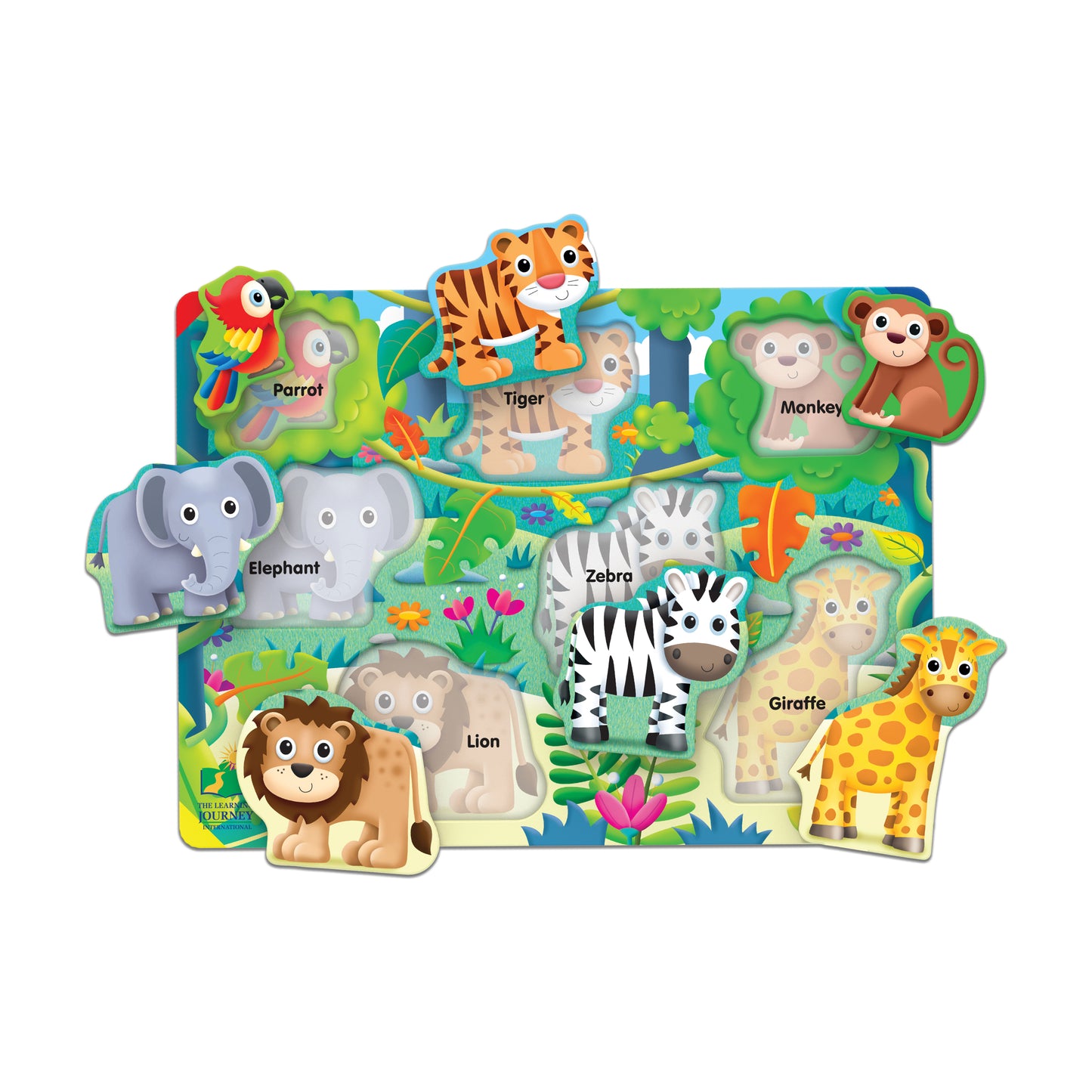 My First Lift & Learn Jungle Adventure Puzzle - 7 pc