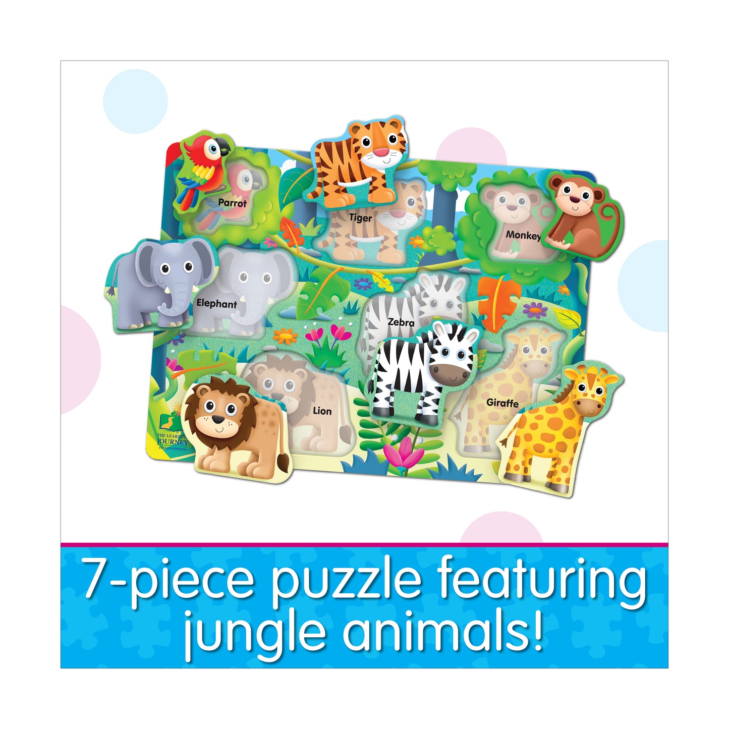 My First Lift & Learn Jungle Adventure Puzzle - 7 pc