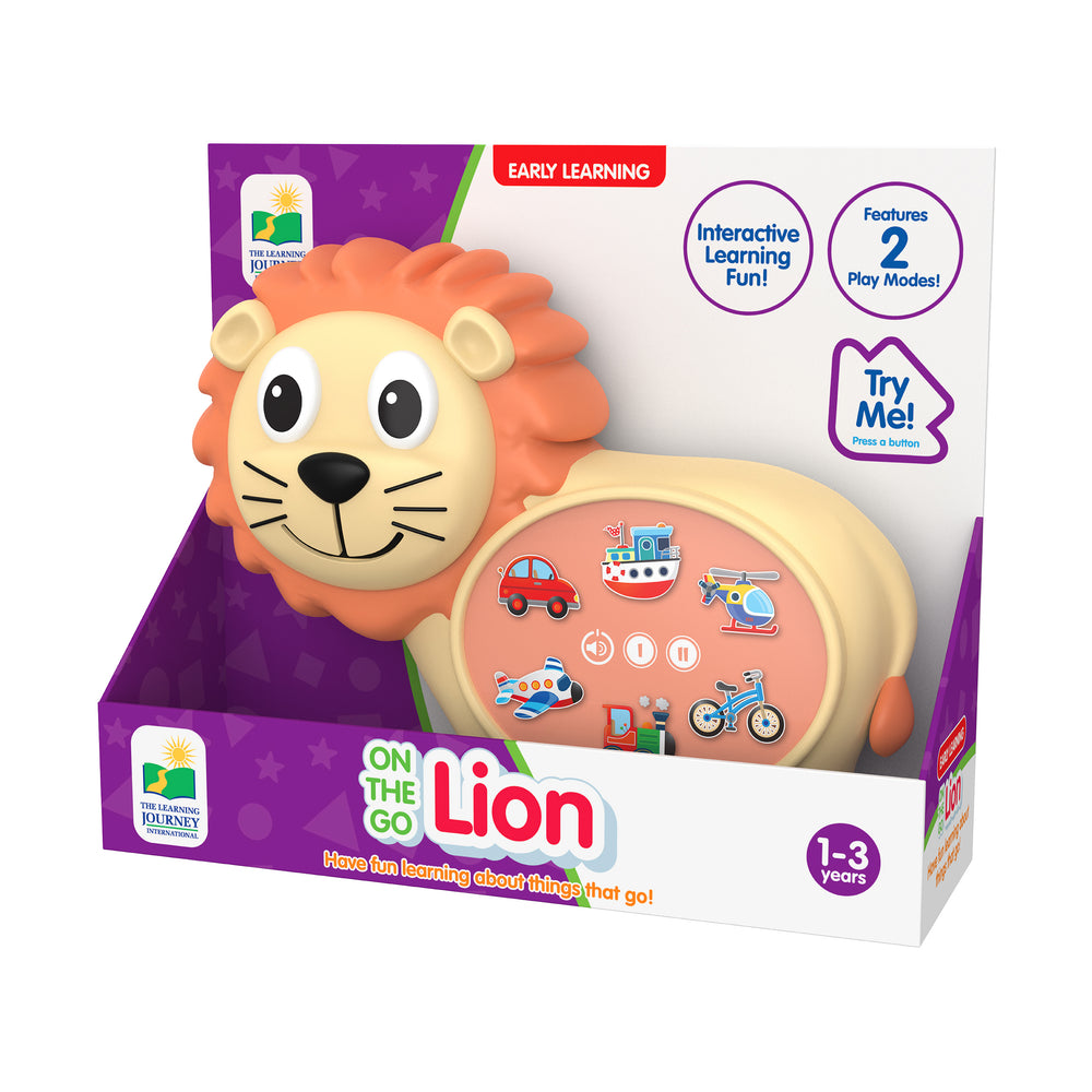 Early Learning On-the-Go Lion Interactive Vehicle Learning Toy