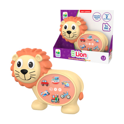 Early Learning On-the-Go Lion Interactive Vehicle Learning Toy