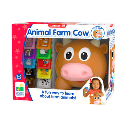 Learn with Me - Interactive Animal Farm Cow Learning Toy