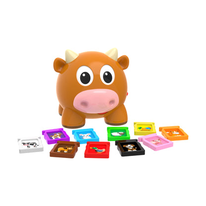 Learn with Me - Interactive Animal Farm Cow Learning Toy