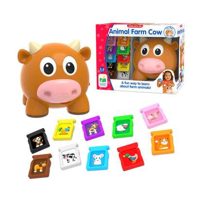 Learn with Me - Interactive Animal Farm Cow Learning Toy