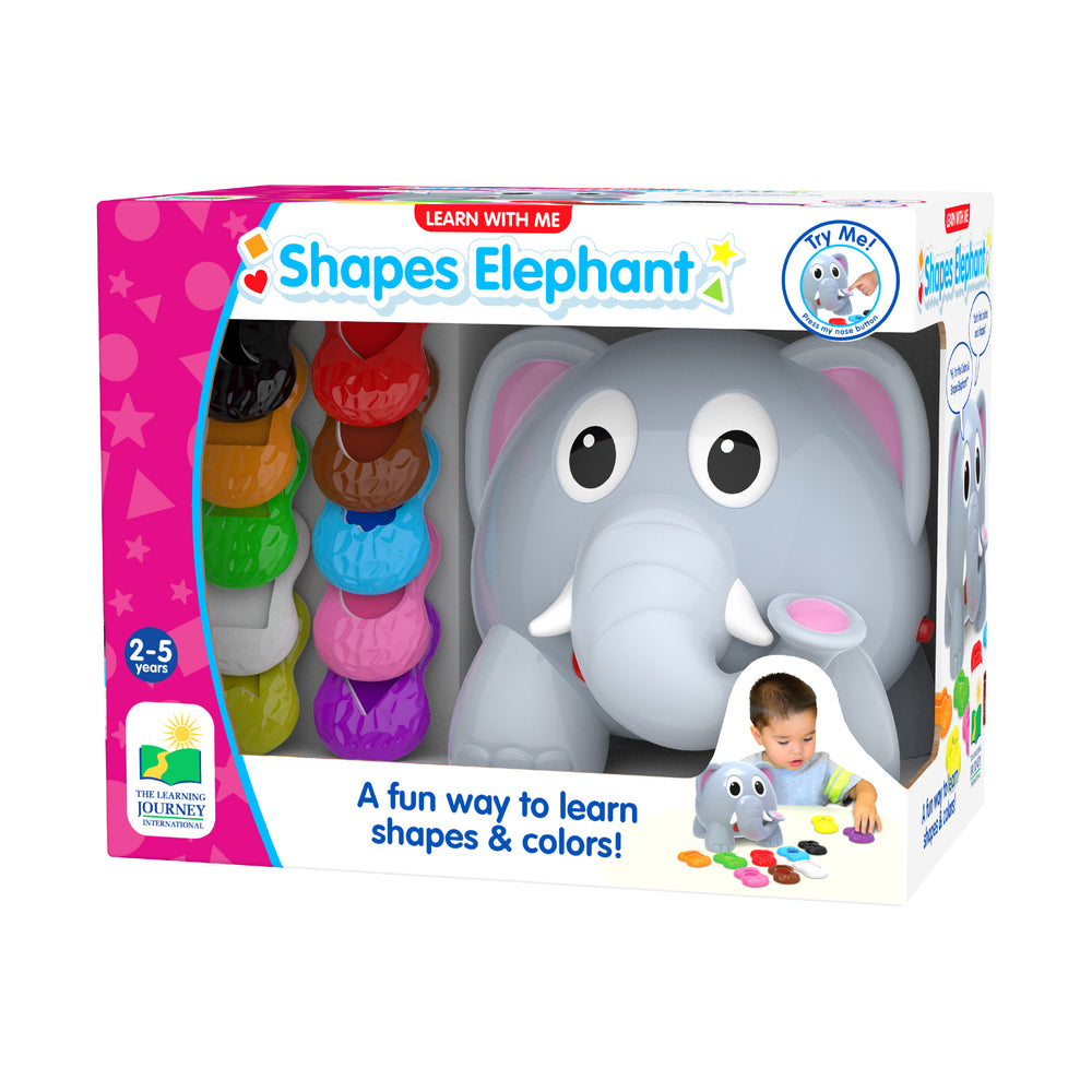 Learn with Me - Shapes Elephant - Interactive Educational Toy