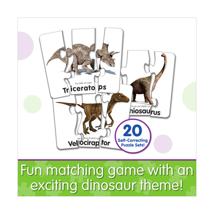 Match It! Jurassic Journey 20 pc Head to Tail Dinosaur Puzzle