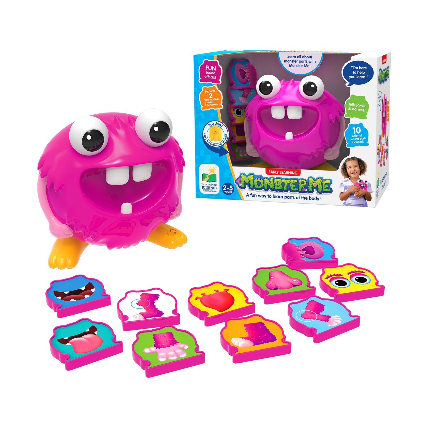 Learn with Me - Monster Me - Interactive Anatomy Discovery Toy