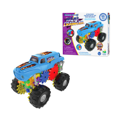 Techno Gears Night Crawler Monster Truck Building Set - 60+ Pieces