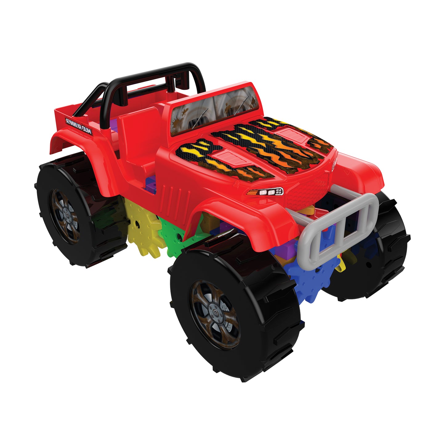 Techno Gears Mud Runner Monster Truck Construction Set - 60+ Pieces