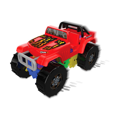 Techno Gears Mud Runner Monster Truck Construction Set - 60+ Pieces