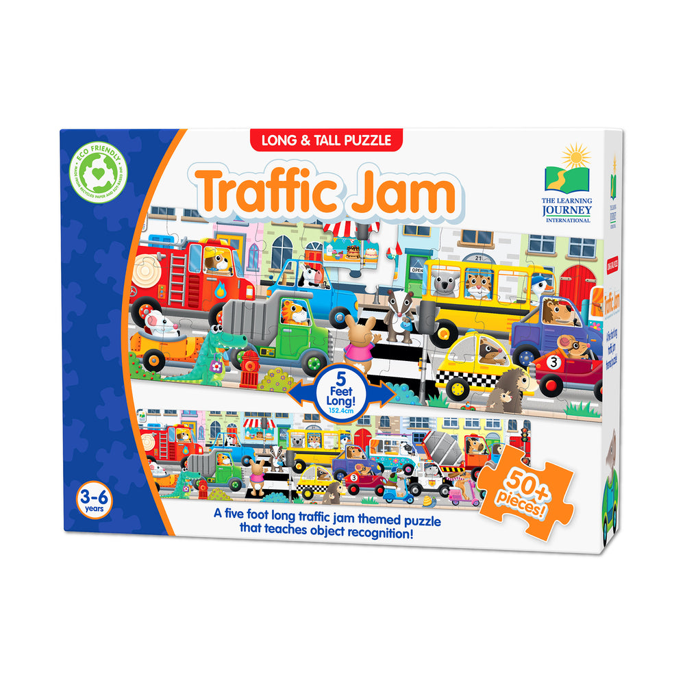 Jumbo Traffic Jam Floor Puzzle - 51 pc