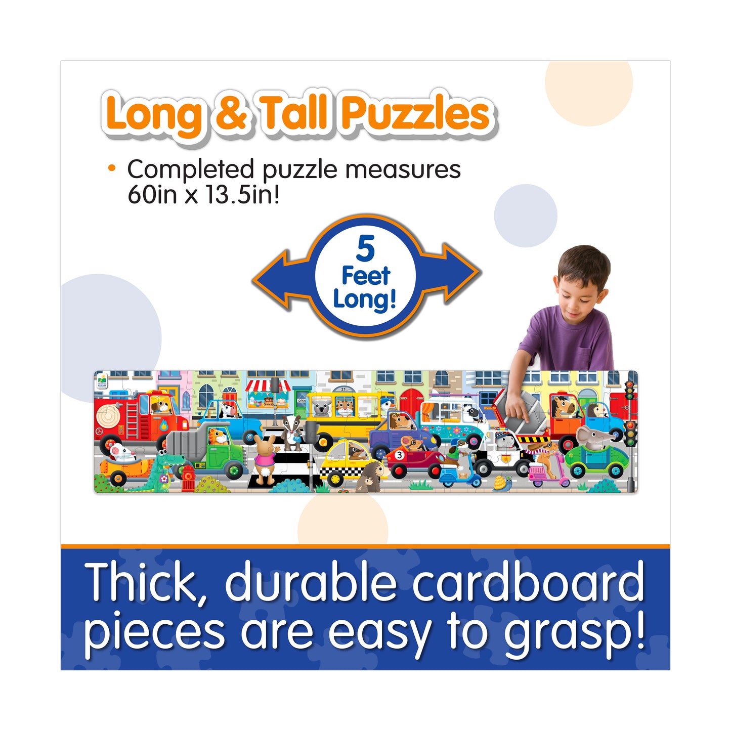 Jumbo Traffic Jam Floor Puzzle - 51 pc