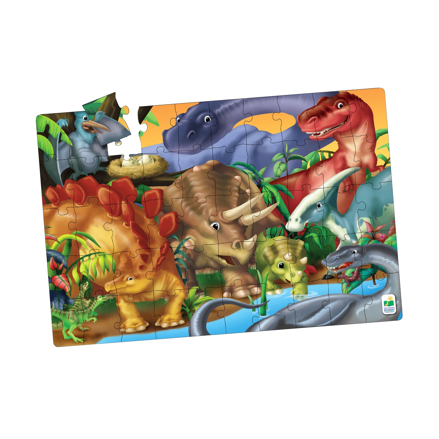 Dinosaur Expedition 50-Piece Jumbo Floor Puzzle