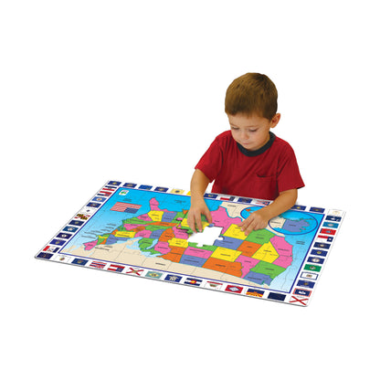 Explor-A-Map USA Map Jumbo Floor Puzzle - 50 pc