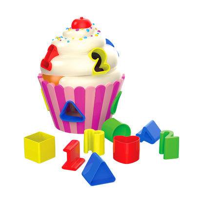 Early Learning Cupcake Shape Sorter - Colorful Learning Fun!