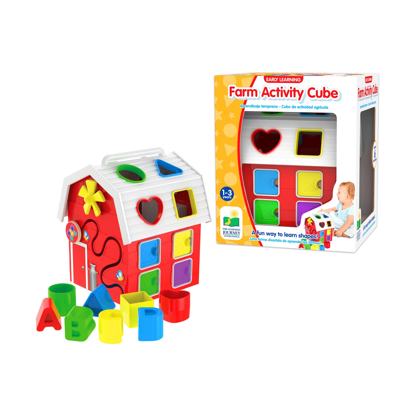 Early Learning Farm Activity Cube - Interactive Educational Toy