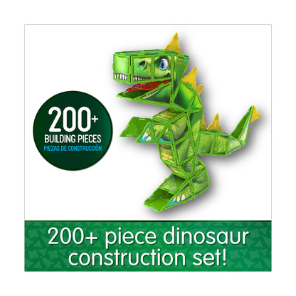 Techno Tiles - Dinosaur Creative Building Set, 200+ Pieces