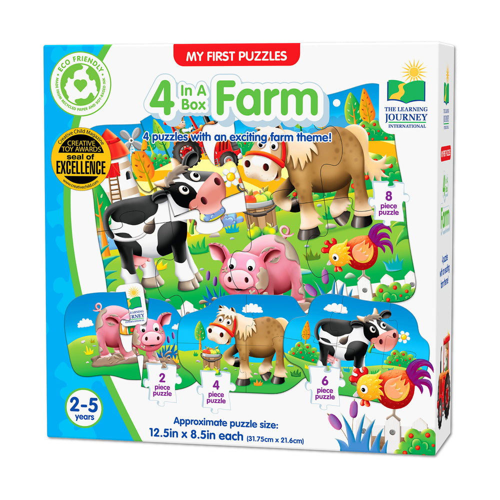 My First Puzzles - Farmyard Friends 4-Pack Puzzle Set