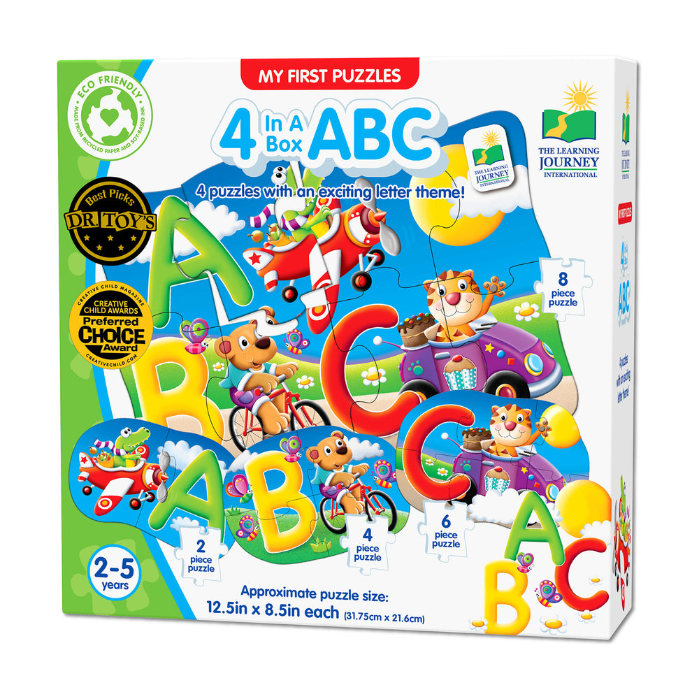 My First Puzzles - ABC Animal Adventure 4-Pack Set