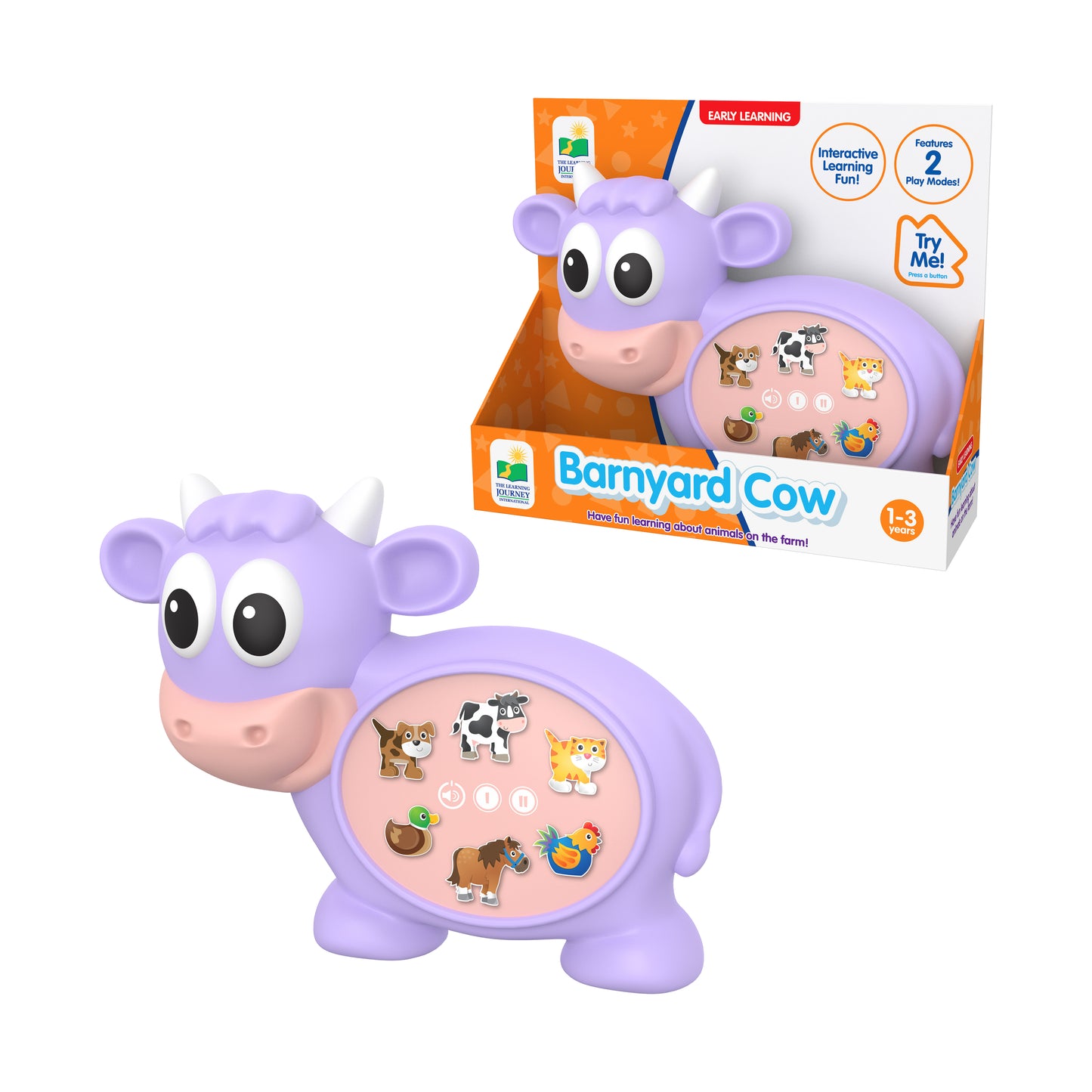 Early Learning - Barnyard Cow Interactive Learning Toy