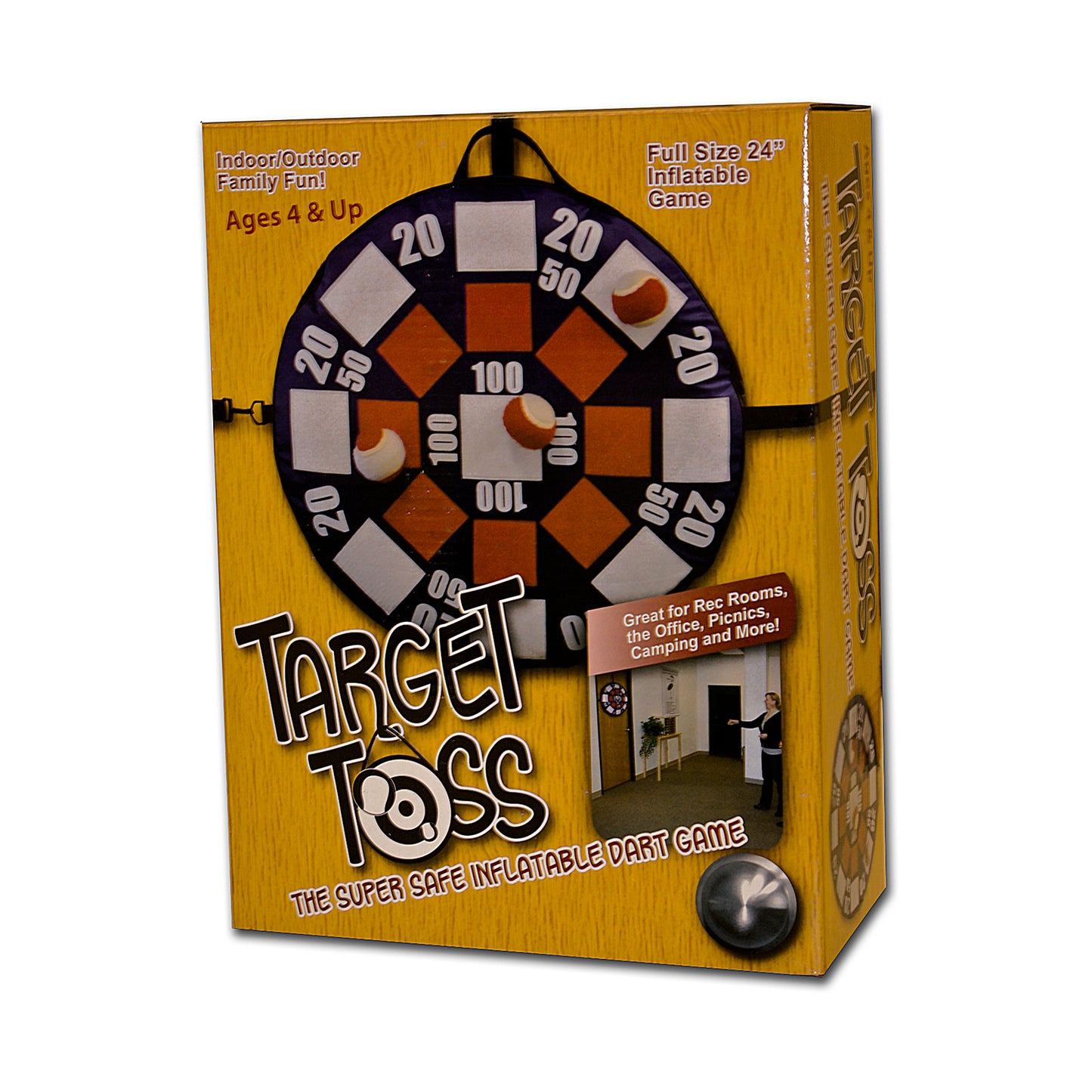 Target Toss Inflatable Safety Dart Game with Velcro Balls