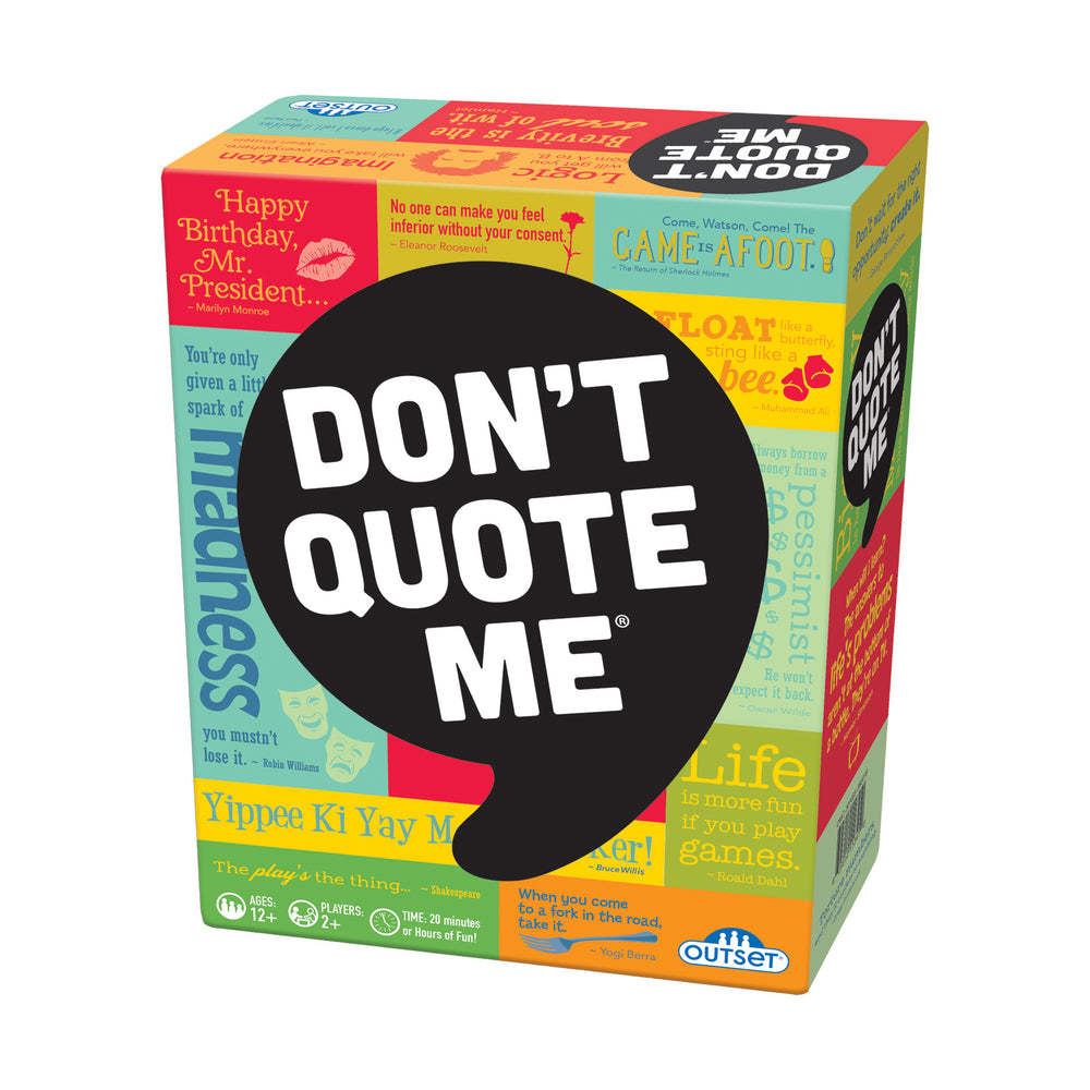 Don't Quote Me Trivia Challenge Board Game by Outset Media