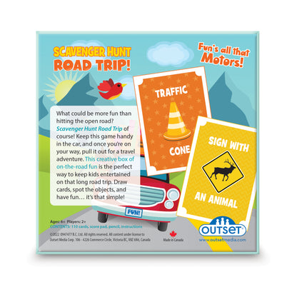 Scavenger Hunt Road Trip! Family Card Game