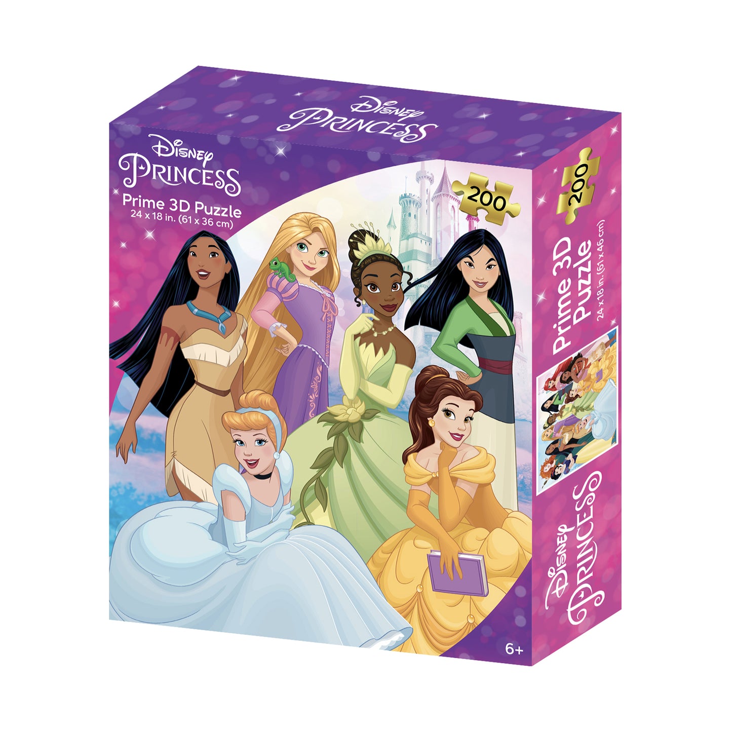 Disney Princess 3D Lenticular Jigsaw Puzzle: 200 Pcs