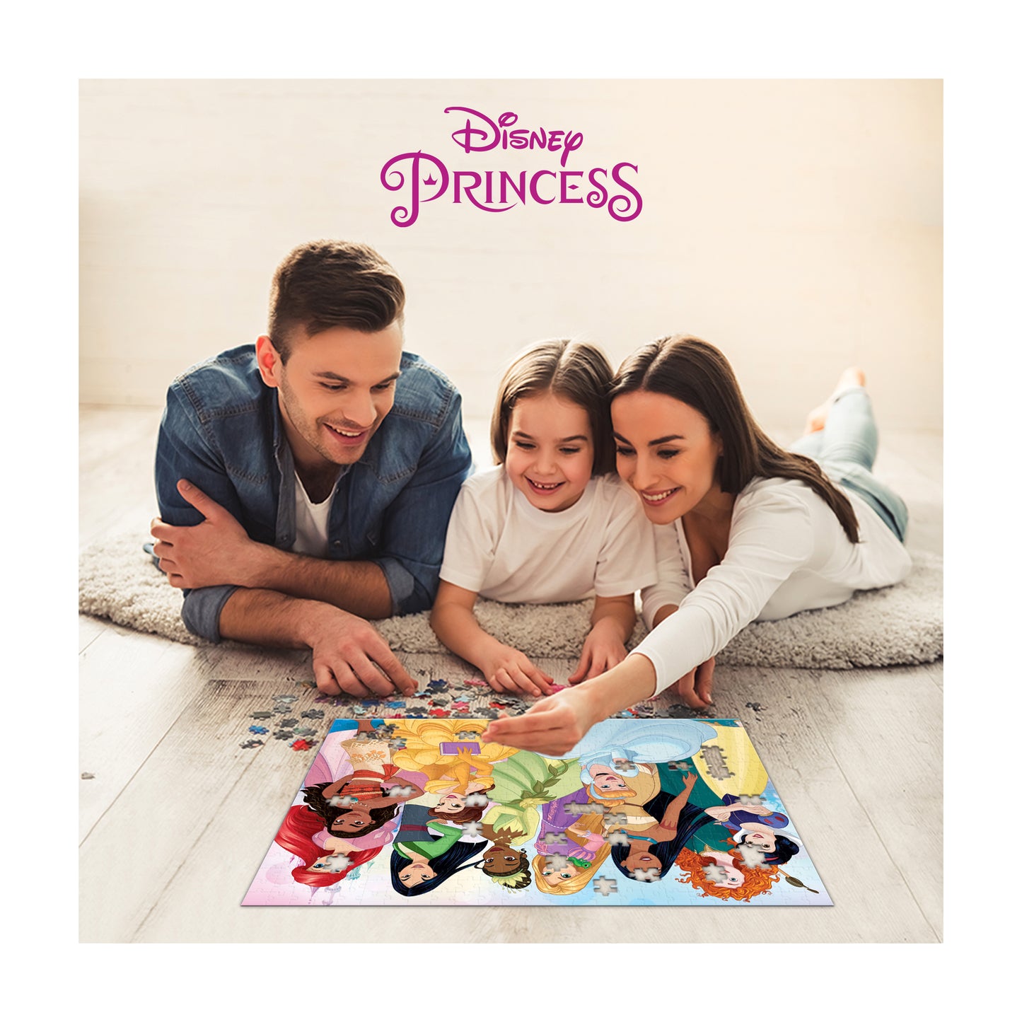 Disney Princess 3D Lenticular Jigsaw Puzzle: 200 Pcs