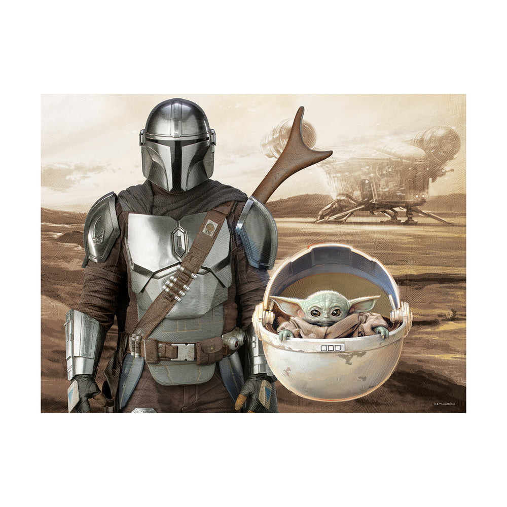 Star Wars - The Mandalorian - Mando & Grogu 3D Lenticular Jigsaw Puzzle: 500 Pcs