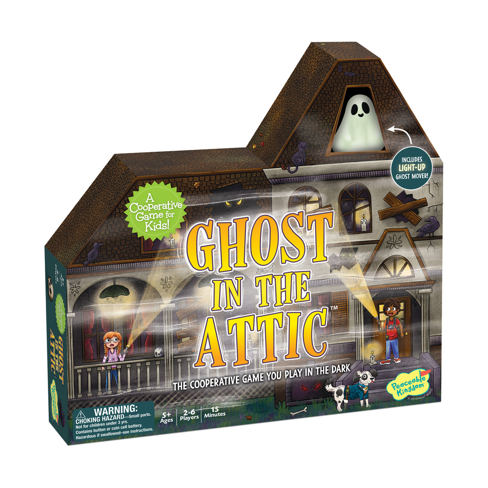 Ghost in the Attic Glow-in-the-Dark Cooperative Board Game