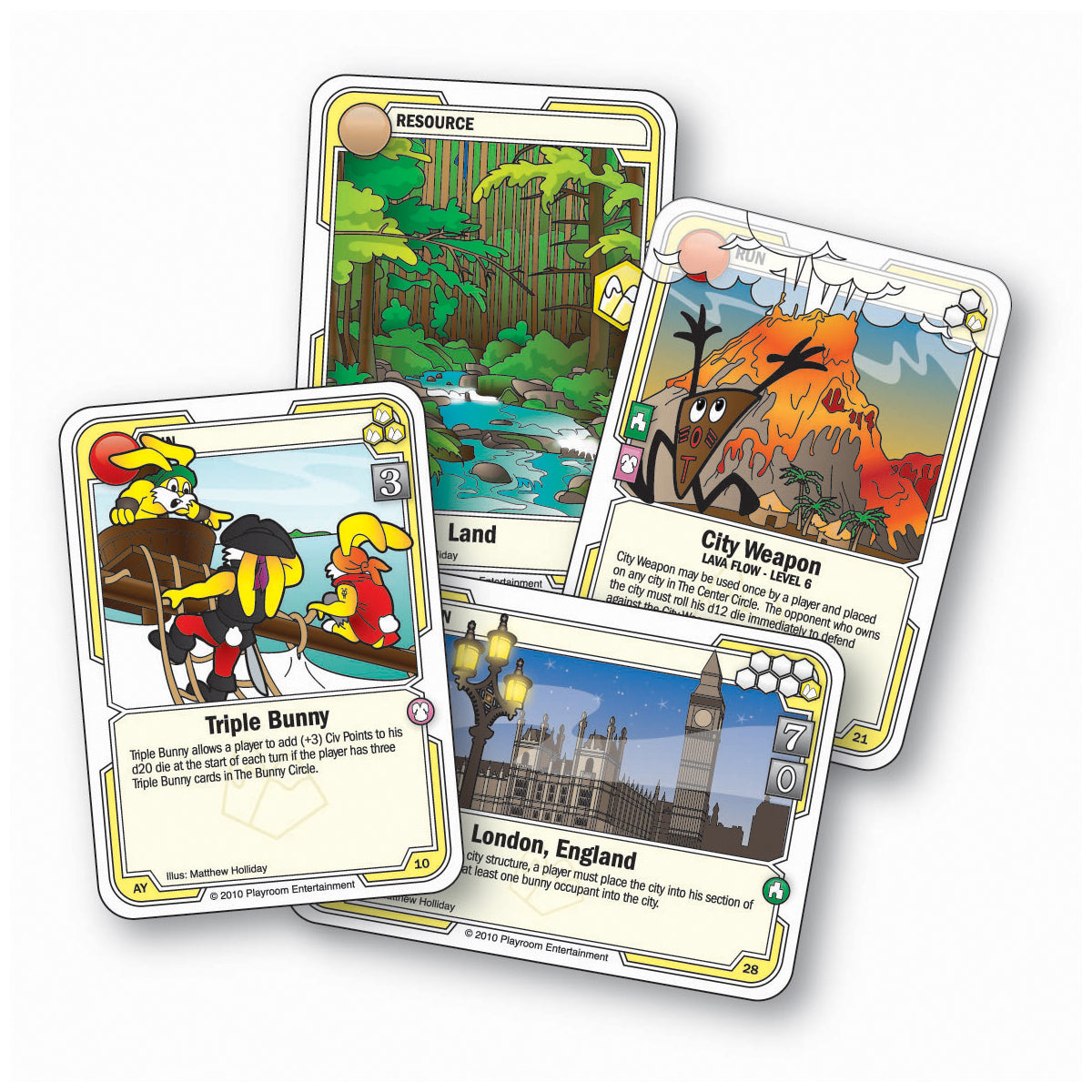 Killer Bunnies Odyssey Land Starter Deck: Conquer the Terrain!