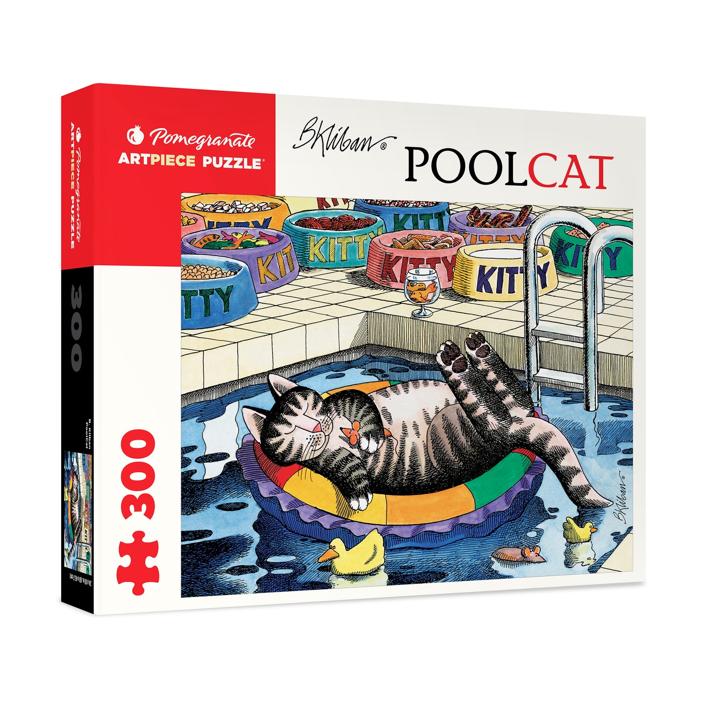 B. Kliban Pool Cat Theme Jigsaw Puzzle - 300 pc