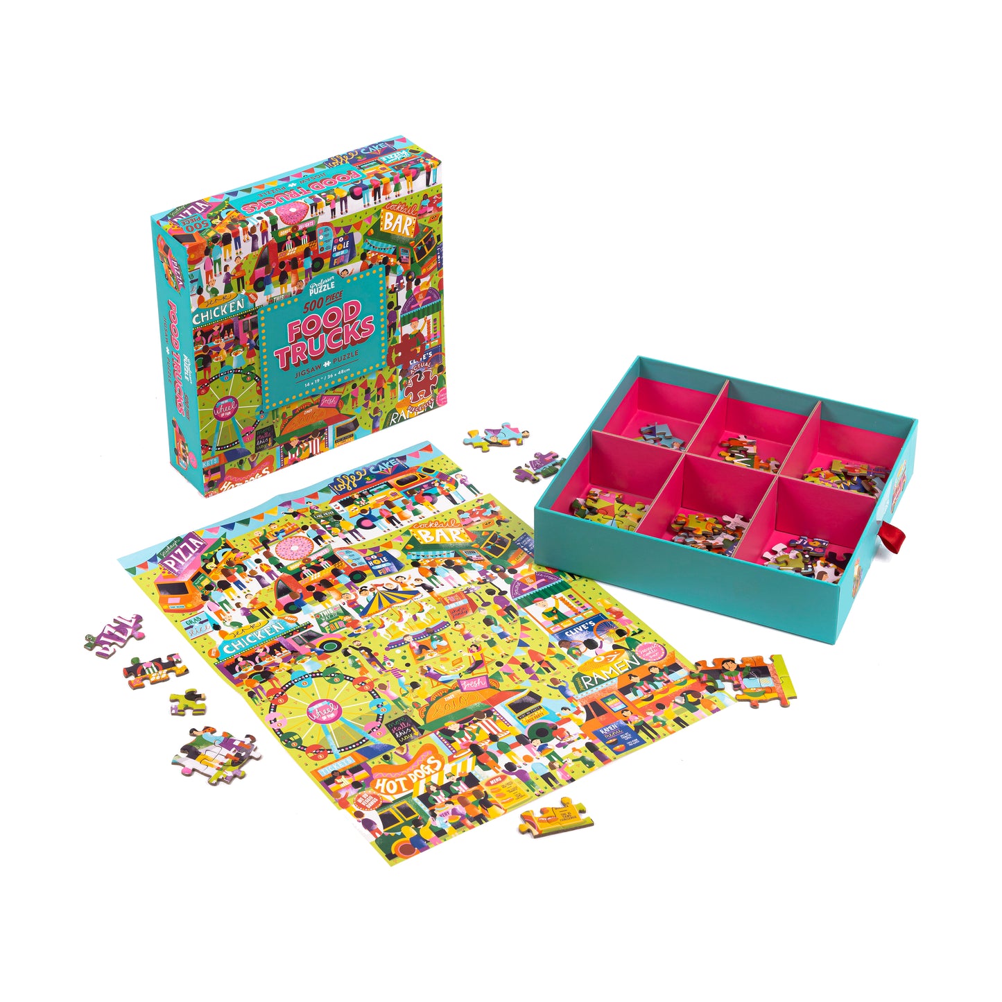 Food Trucks Festival Jigsaw Puzzle - 500 pcs