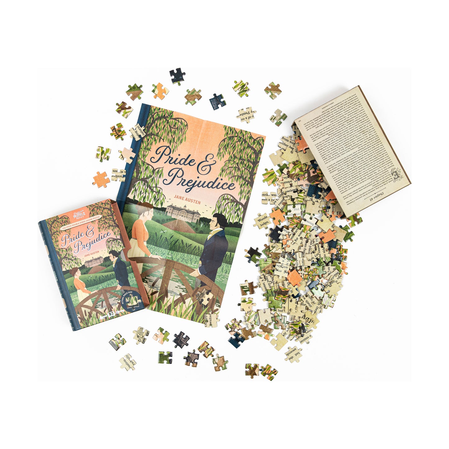 Professor Puzzle Jane Austen's Pride & Prejudice Double-Sided Jigsaw Puzzle - 252 pcs